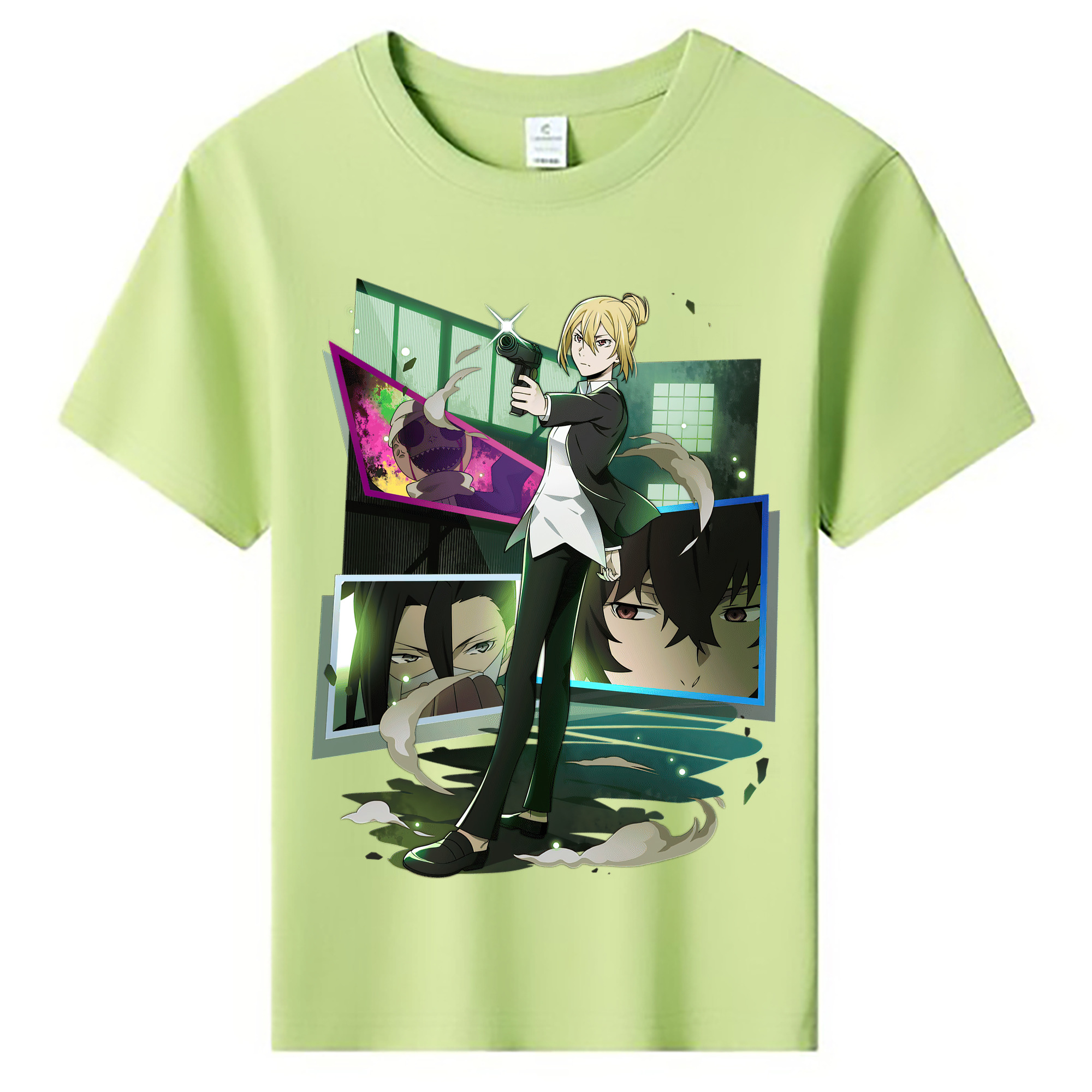 （画像用） 文豪ストレイドッグス Bungo Stray Dogs 綿100％キッズTシャツ（フロントプリント）